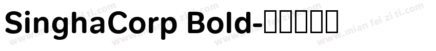 SinghaCorp Bold字体转换